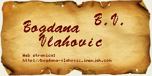 Bogdana Vlahović vizit kartica